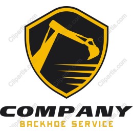 Premium Backhoe Service Logo