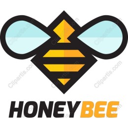 Honey Bee Geometric Logo