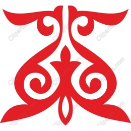 Elegant Red Swirl