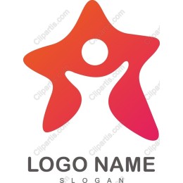 Dynamic Star-Shaped Abstract Logo