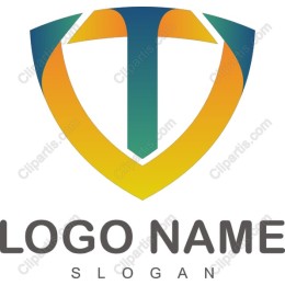Dynamic Shield Logo Featuring T