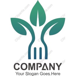 Eco-Fork Leaf Logo