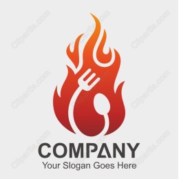Flame & Cutlery Logo