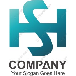Teal Monogram Logo - HSH