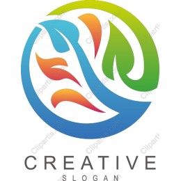 Vibrant Creative Logo with Slogan