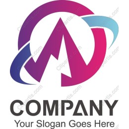 Dynamic Gradient Mountain Logo