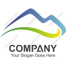 Modern Abstract Mountain Logo