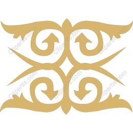 Ornate Decorative Golden Swirl