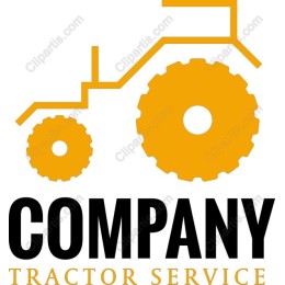 Stylized Tractor for Service Companies