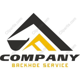 Backhoe Service Modern Logo