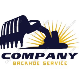 Dynamic Backhoe Service Logo