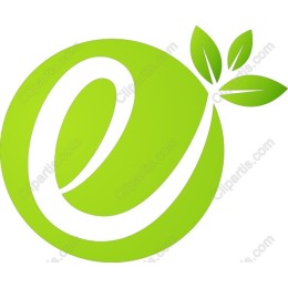 Eco-Friendly E Logo with Leaves