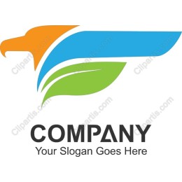 Vibrant Bird & Leaf Logo