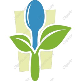 Eco-Friendly Spoon and Leaf