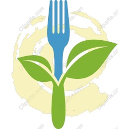 Eco-Friendly Fork and Leaf