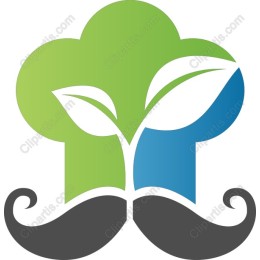 Whimsical Chef Hat with Leaves