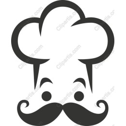 Whimsical Chef with Mustache