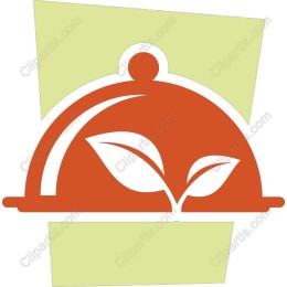 Fresh Culinary Cloche with Leaves