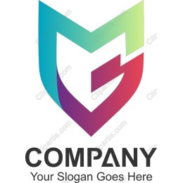 Dynamic Gradient Shield Logo