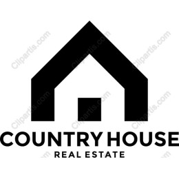 Minimalist Country House Real Estate Logo