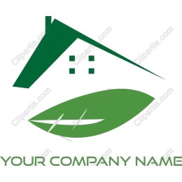 Eco-Friendly House and Leaf