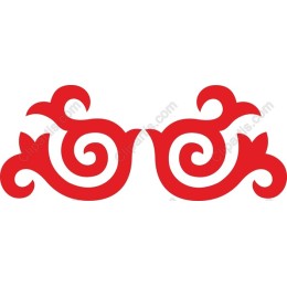 Elegant Red Swirl