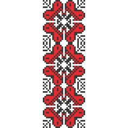 Vibrant Red and Black Floral