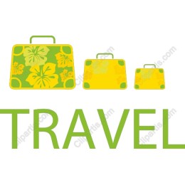 Travel Set - Tropical Suitcases Collection