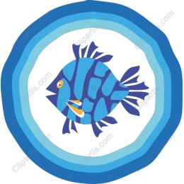 Vibrant Blue Fish