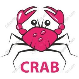 Playful Pink Crab