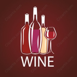 Elegant Wine Bottles and Glass