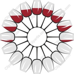 Circular Wine Glasses