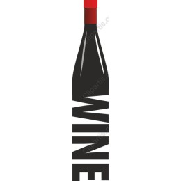 Stylized Wine Bottle