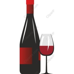 Elegant Wine Bottle and Glass