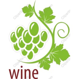 Elegant Green Grape Cluster