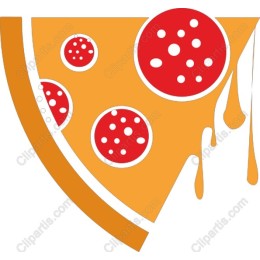 Vibrant Pizza Slice