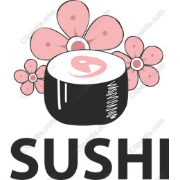 Delightful Sushi with Floral Accents