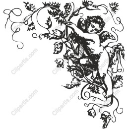Cherub in Vines