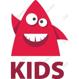 Cheerful Red Shark Kids