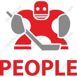Vibrant Hockey Player