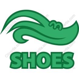 Whimsical Green Shoe