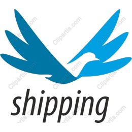 Stylized Bird in Flight - Shipping