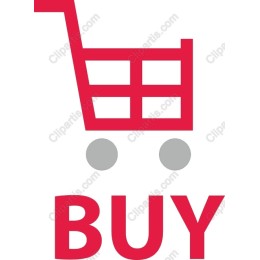 Modern Shopping Cart with BUY Text