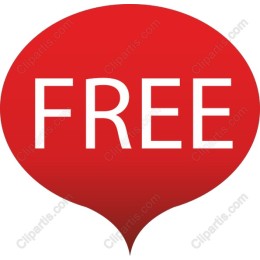 Bold FREE in Speech Bubble