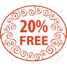 20% Free Promotion