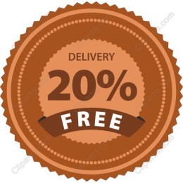 20% Free Delivery Badge