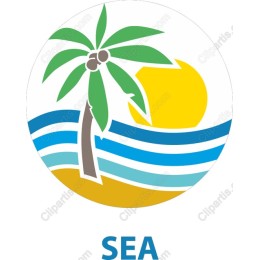 Tropical Palm Tree and Sun