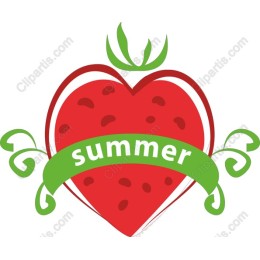 Summer Strawberry Heart