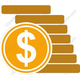 Stack of Coins with Dollar Sign
