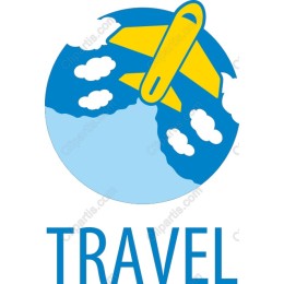 Vibrant Travel Airplane
